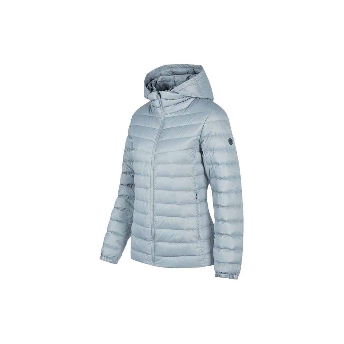 Skechers Lightweight Windproof Hooded Down Jacket Women outerwear Light-Blue P423W011-02N6 S