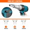 21V Brushless Electric Riveter Guns 7500mAh 2.4-4.8mm Cordless Rivet Nut Guns W/ 7500mAh Li-ion Battery Rivet Tool