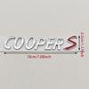 NEW 3D ABS Car Letters Logo Cooper S Rear Trunk Badge Emblem Decals Sticker For MINI R55 R56 F56 R50 R52 F55 JCW R53 Accessories