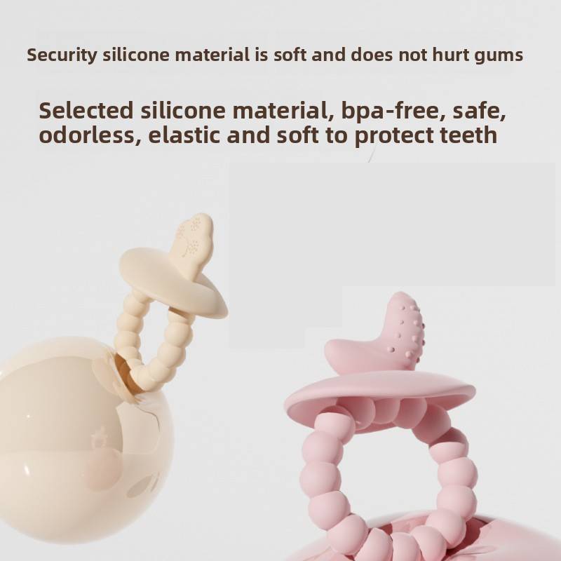 Baby Silicone Teething Toy With Foodgrade Material For Newborns And Infants