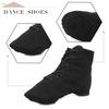 Damen Canvas Ballett Tanzschuhe Flache Jazz Stiefel Indoor
