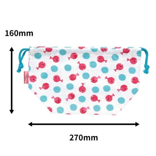 Gakken Sta-full Gomi Taro's Goldfish Run Away Lunch Bag, Medium, Water Ball Design, Made in Japan, K08504