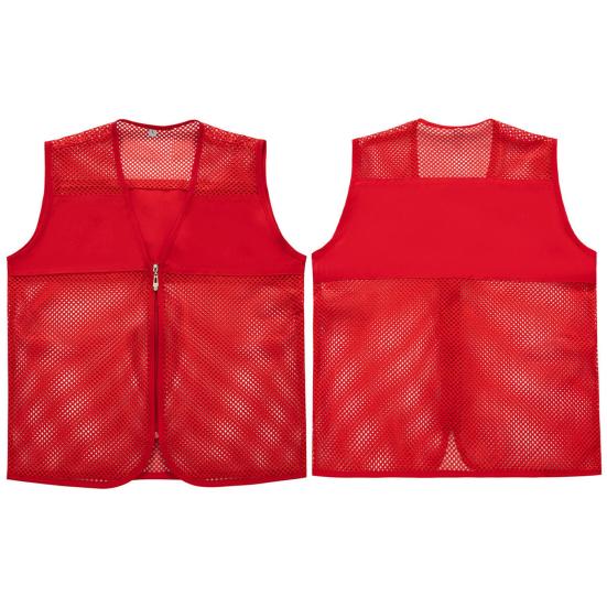 Vest Top Trendy Zipper Closure V Neck Vest Jacket Women Men Uniform Team Top Work Vest Daily Life