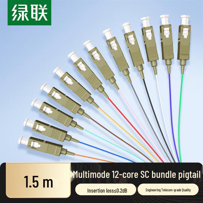 

UGREEN NW379 OM3 Multimode 12-Core SC LSZH Fiber Optic Pigtail