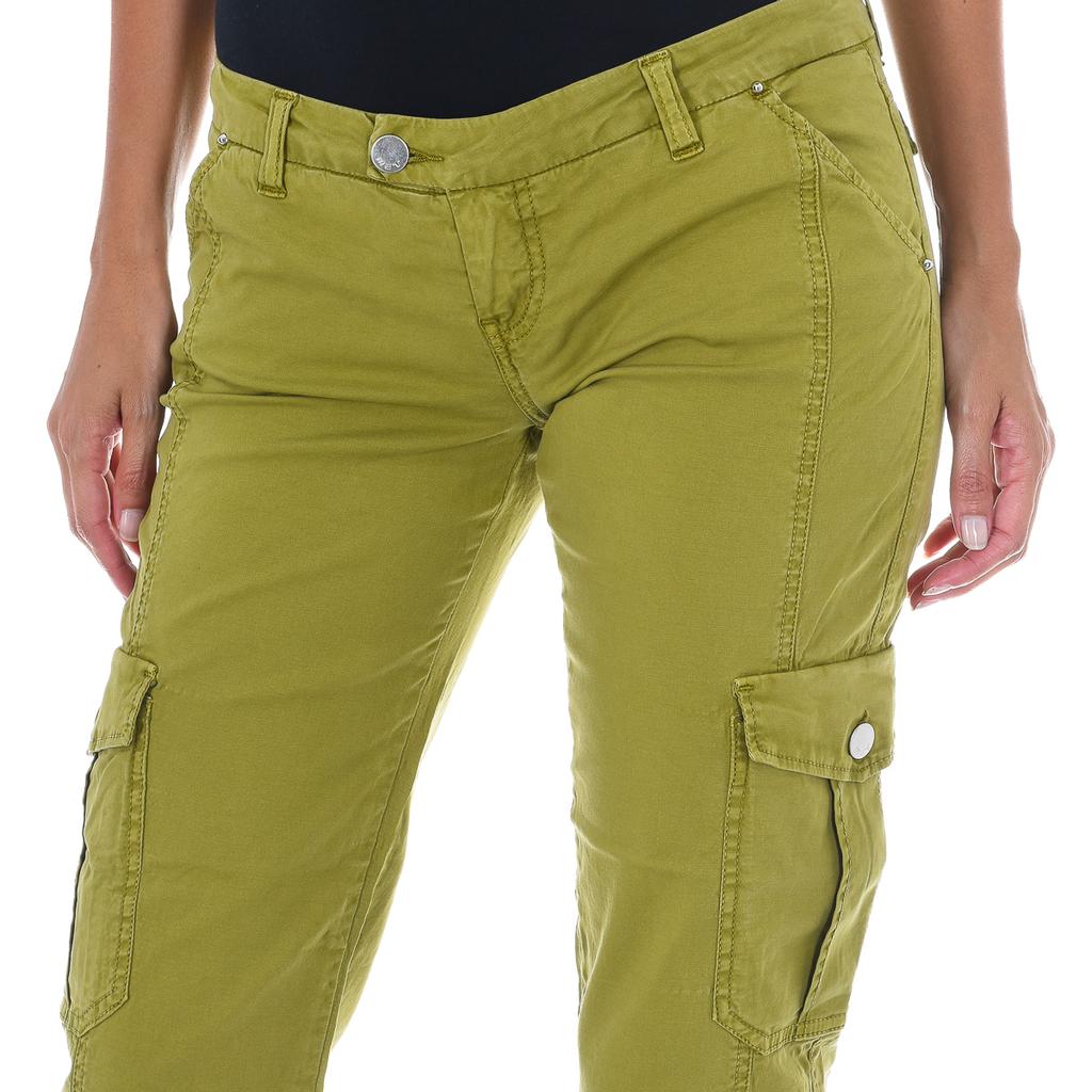 Długie spodnie z wąskim dołem i gumką 70DBF0646-R216 dla Kobiet