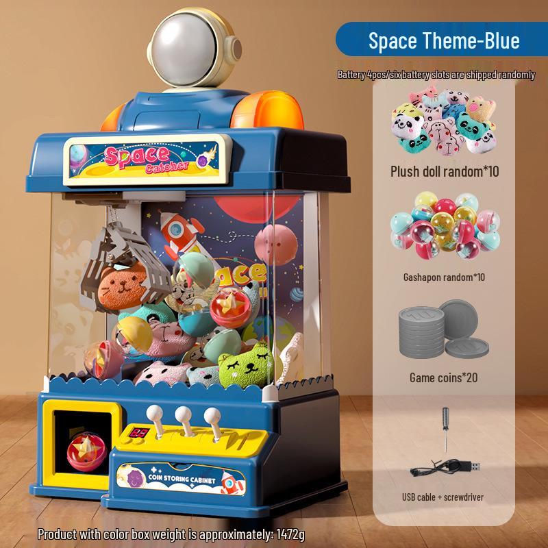 

Большой мультяшный автомат с клешней, работающий от монет, для детей - Игрушка для домашней игры