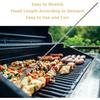 Extendable Fork and Spoon Set, Telescopic Stainless Steel Fork and Spoon, Retractable Tableware Extending To 25.2 Inches for BBQ, Dinner, Fruit, and