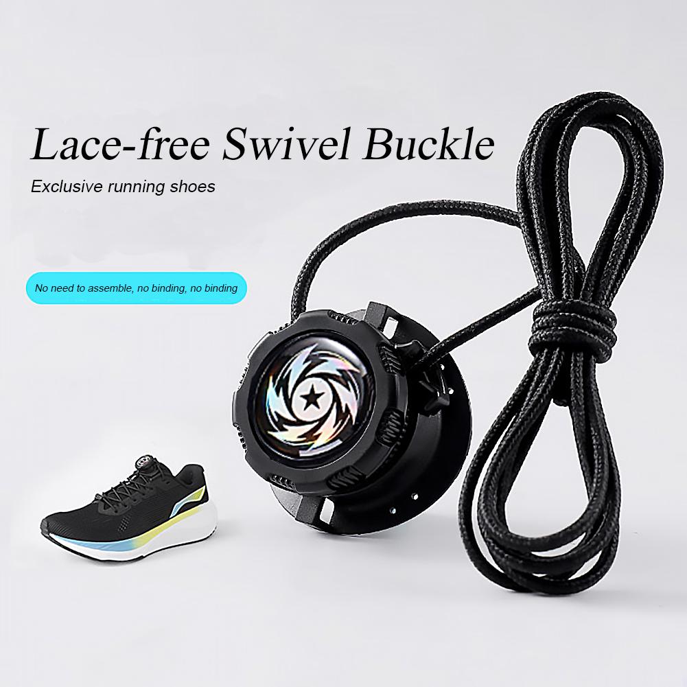 Lacci per Scarpe con Fibbia Girevole a Rilascio Rapido | Lacci Elastici Senza Nodo con Bloccaggi a Capsula | Facili da Installare per Sport e Uso Quotidiano