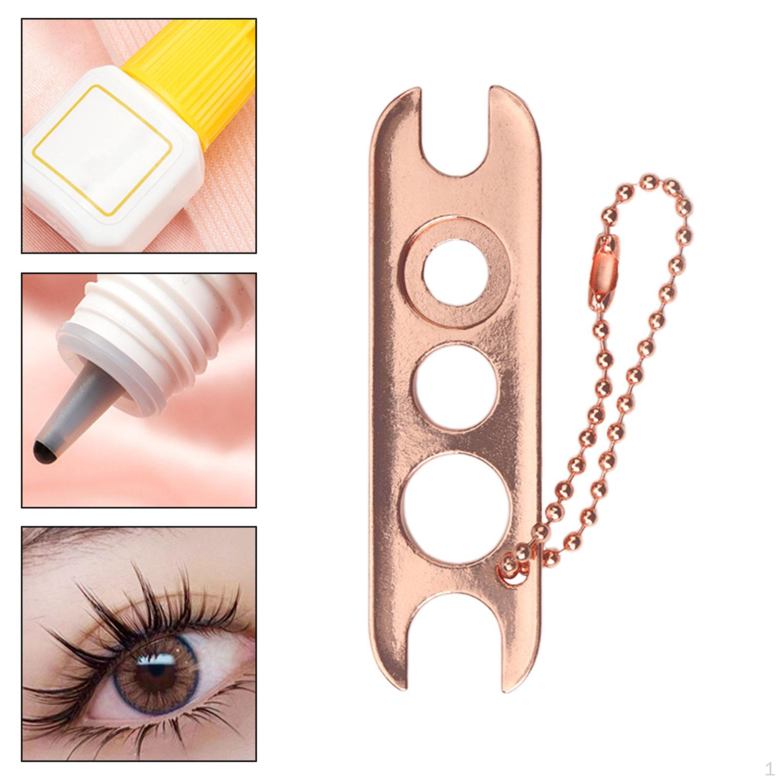 

Инструмент для снятия колпачков с ресниц золотой