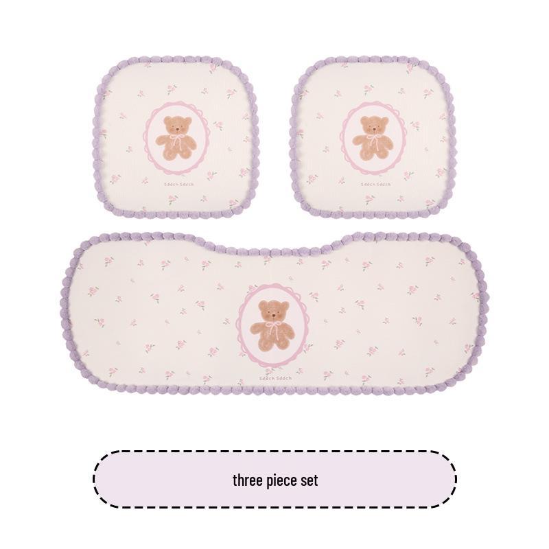 Four Seasons Cartoon Cute Goddess Bear Car Seat Cushion for Toyota Corolla, RAV4, bZ3, and bZ4X