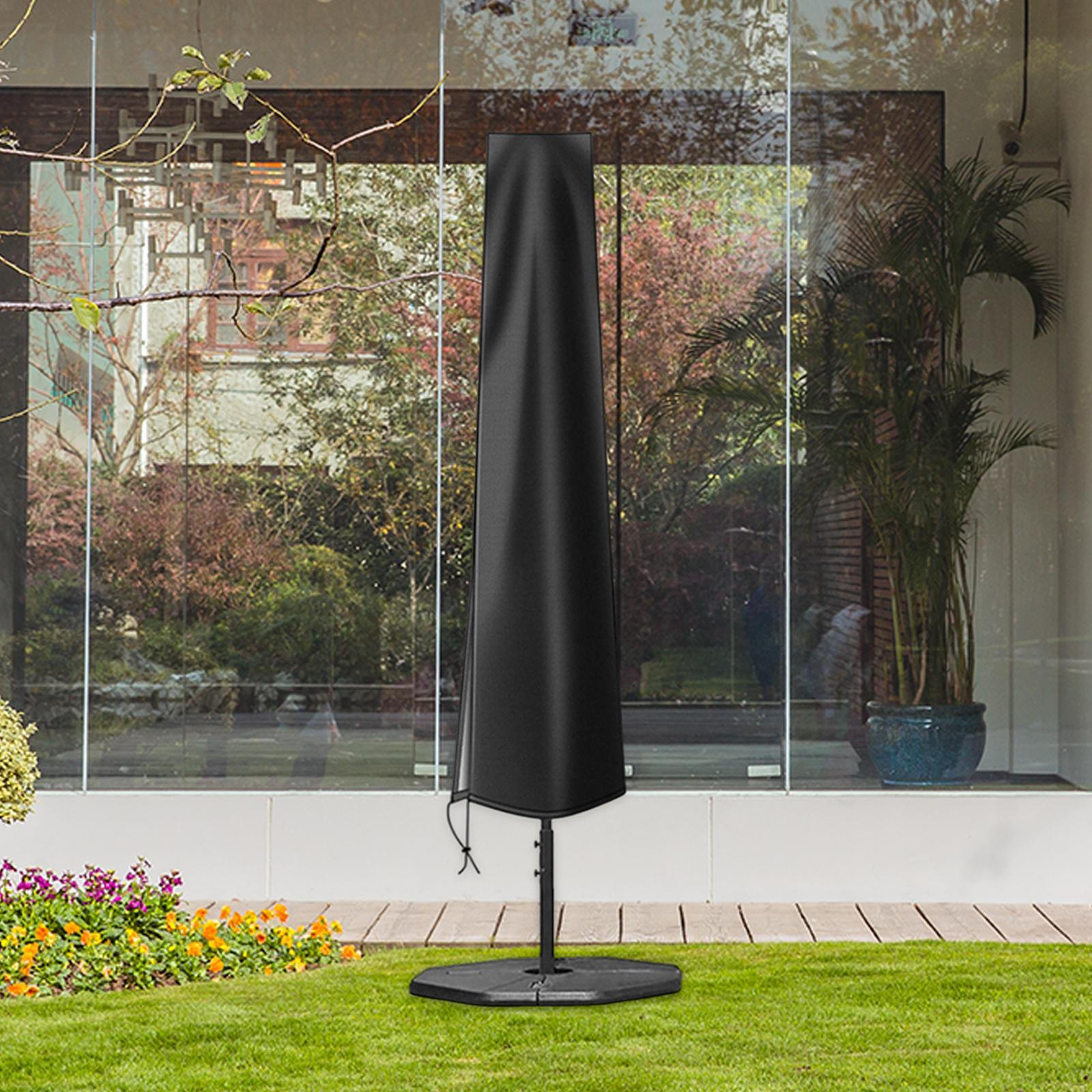 

Чехол для садового зонтика, зонт для рынка, ветрозащитный, защита мебели, ткань Оксфорд, прочная Black without Pole