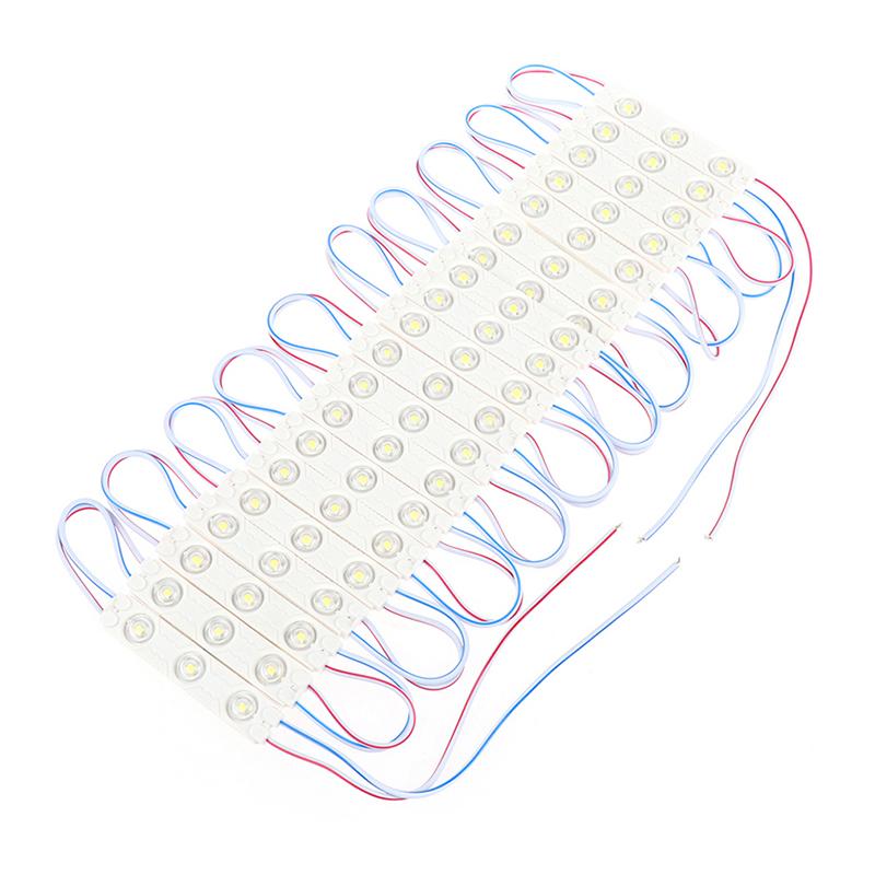 20Pcs Dc12V 2835 Smd 3 Led Module Injection Waterproof Ip67 Decorative 2835 Hard