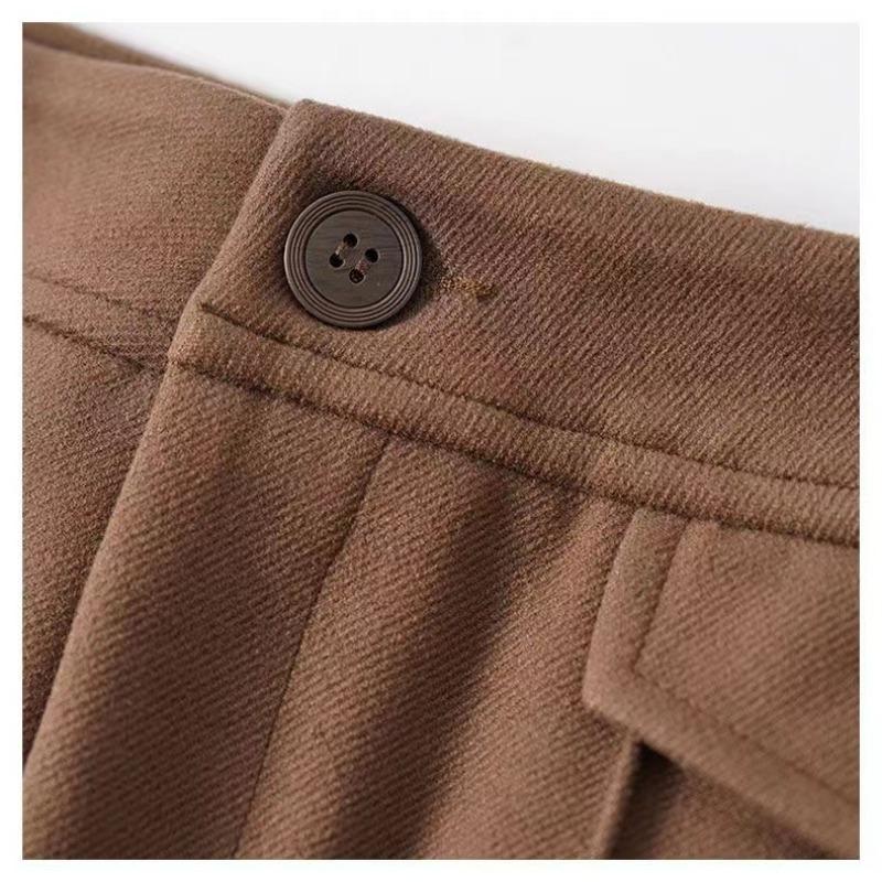 Rovné kalhoty, volné, vše v jednom, s vysokým pasem, široké zeštíhlující kalhoty