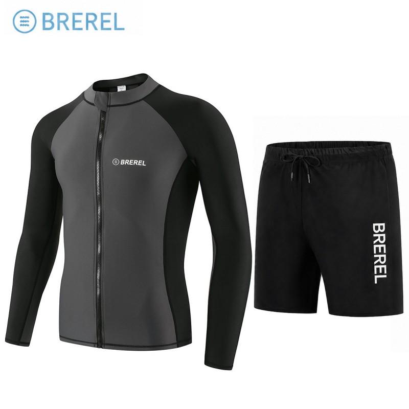 UV Protection Rash Guard Women Men Long Sleeve Swimwear Quick Dry Snorkeling Surfing Wetsuit Top Pants Set Small