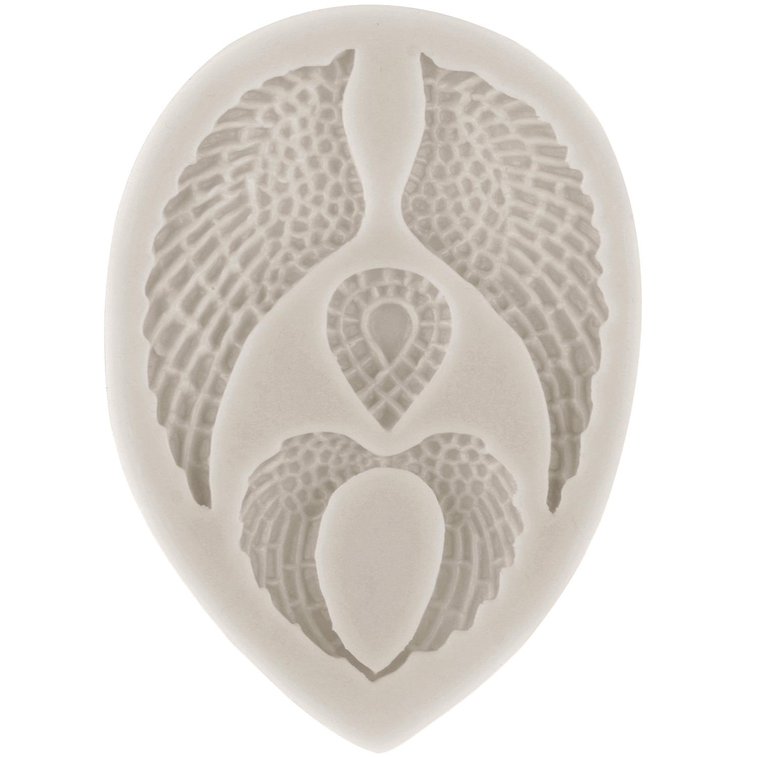 

Силіконові форми для помадок «Крила ангела» для прикраси тортів, топпер для капкейків, цукерки, шоколадна гумкова паста, форми з полімерної глини