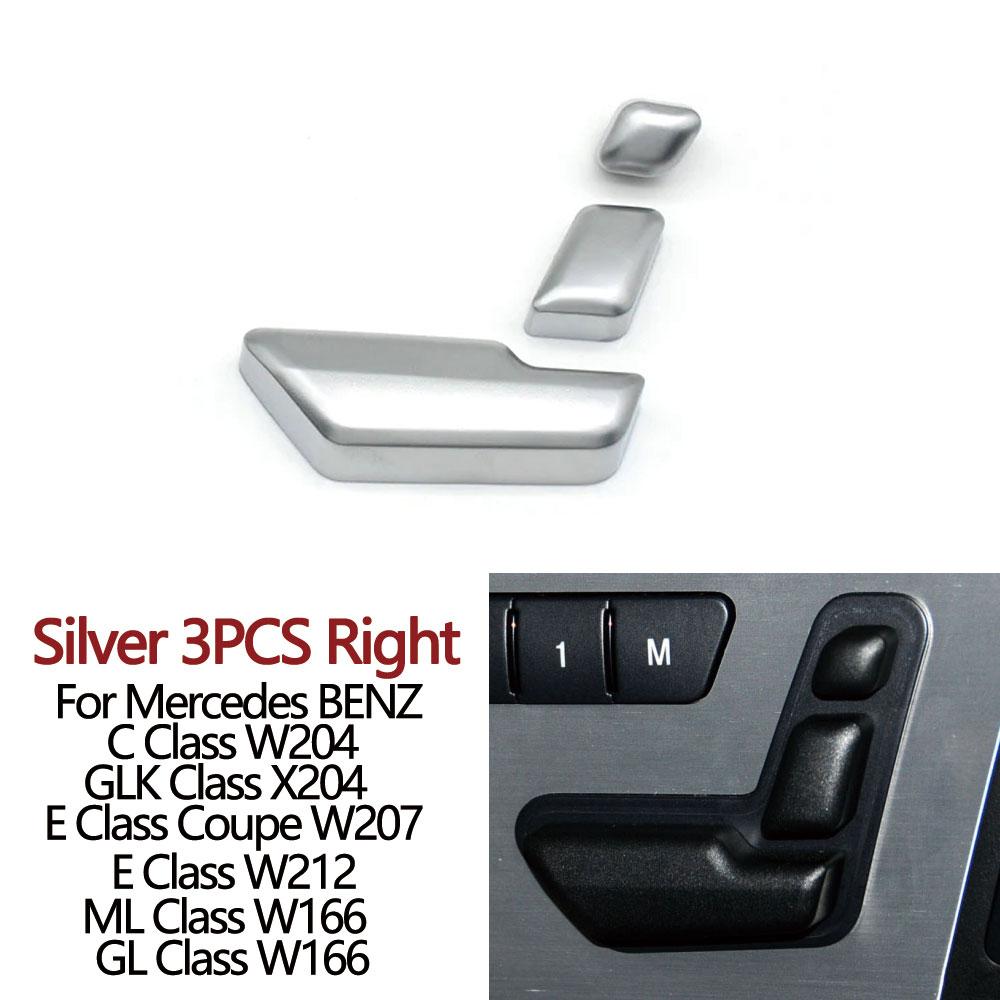 Car Left Right Seat Adjust Switch Control Button Cover Replacement For BENZ C GLK E ML GL Class W204 C204 X204 W212 W207 W166
