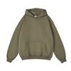 Men's Fleece Hoodie 350G Heavyweight Solid Color Oversized Pullover Fall Winter Streetwear