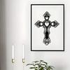 Vintage Metal Wall Cross Ornament Iron Art Decor Home Gift Cafe
