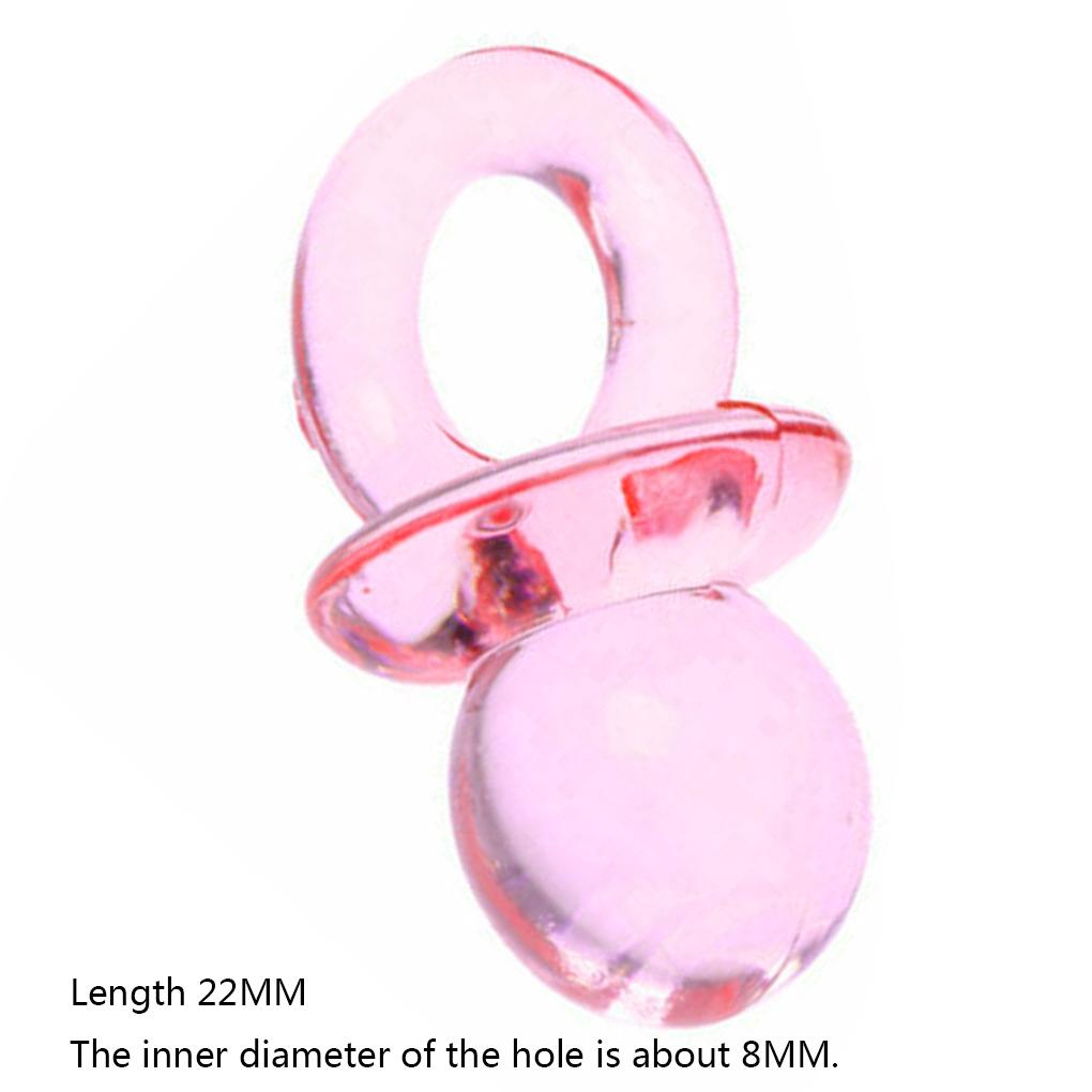 10 Stück Baby Spielzeug Acryl Transparent Schnuller Party Dekorationen Geschenk