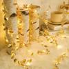 2M 20LED Battery Operated Fairy Lights with Golden Leaves for Festive Decor