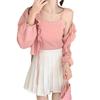 Women's French Ruffle Trim Shawl Cardigan & Camisole Set - Summer Sun Protection