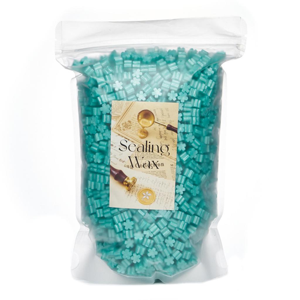 500g Flower Shaped Sealing Waxes for Wax Seal Stamp Colorful Waxes Seal Beads for Letter Envelope Christmas Card Package