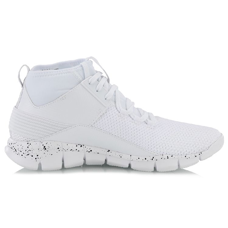 Li-Ning Comfortable Versatile Fabric Synthetic Leather Shock Absorption Non-Slip Wear-Resistant Breathable Support Mid-Top Basketball Shoes ABCN019-2