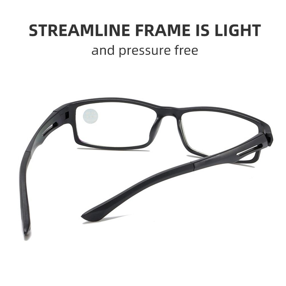 Blue Ray Blocking Anti-Blue Light Reading Glasses Ultralight TR90 Hyperopia Glasses Eye Protection Square Eyeglasses Men Women