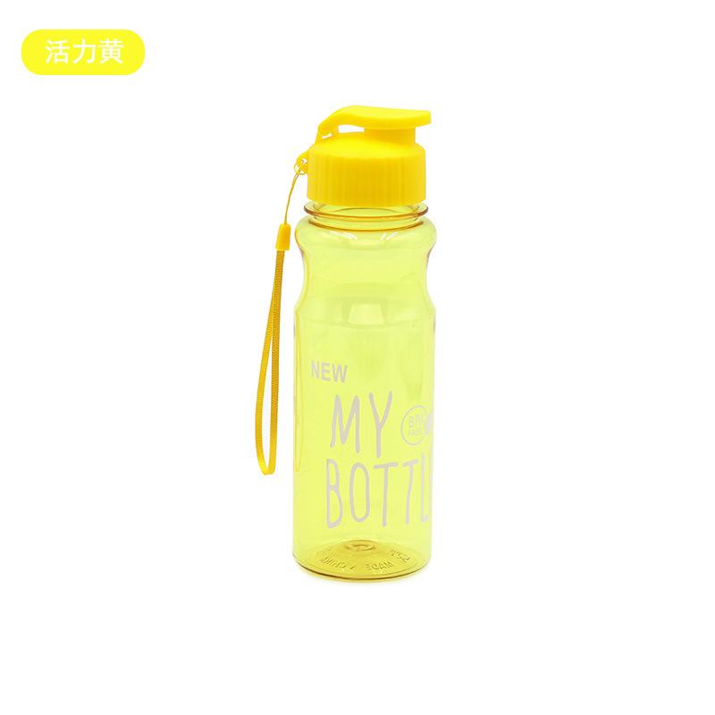 

Спортивная уличная портативная бутылка для воды с откидной крышкой 550 мл One Size жёлтый