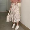 A-line Floral Fairy Midi Skirt - Ethereal Forest Style, Fresh & Light, Summer 2023