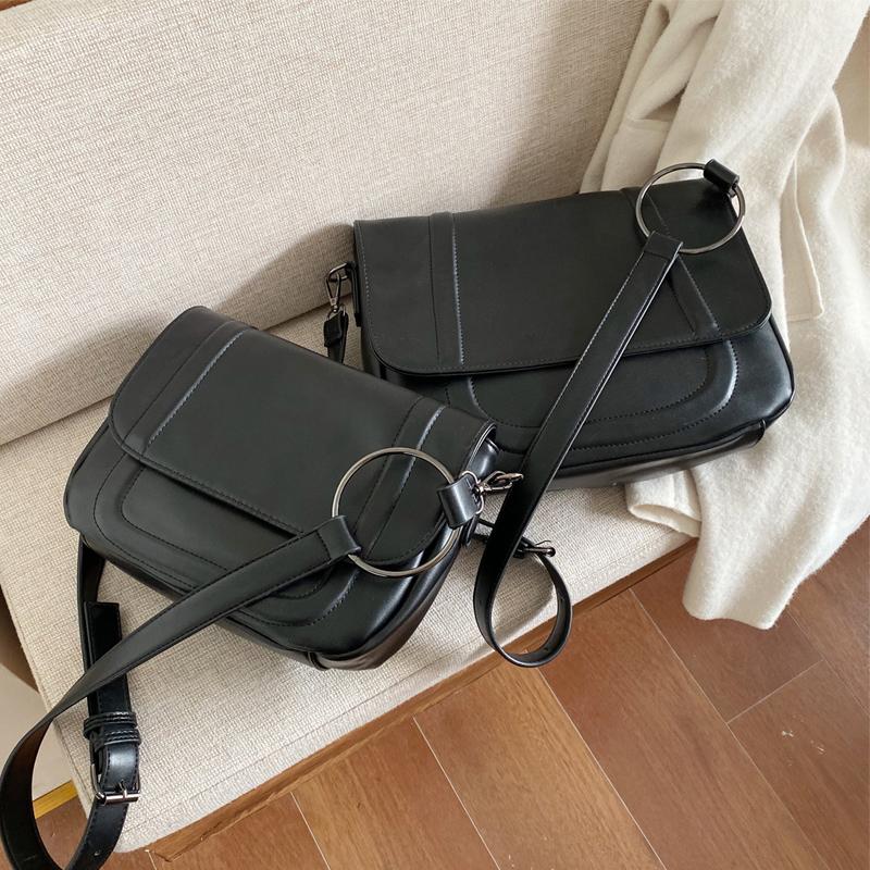 

Ретро сумка через плечо большой емкости для женщин сумка через плечо универсальный черный дорожный рюкзак повседневный новый весенний текстура