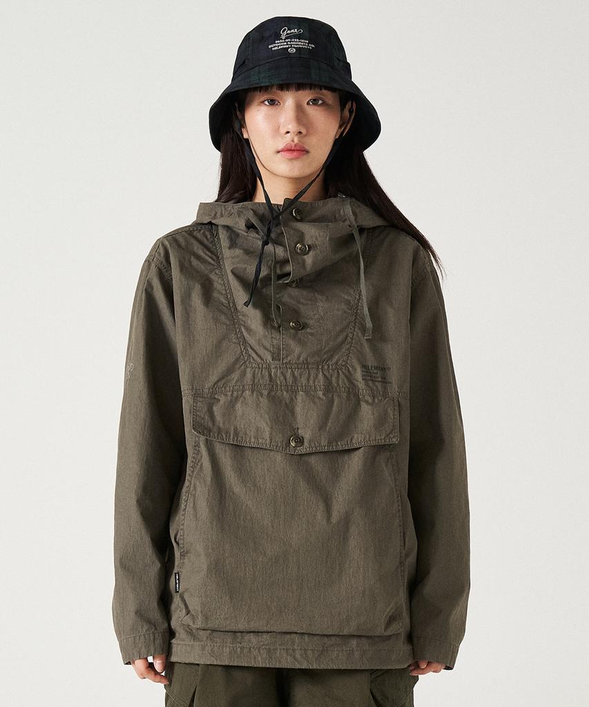 Helement Woodland Hooded Anorak (Khaki)