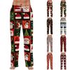 Herren Weihnachtsdruck Gemütliche Pyjamahose Feiertags-Schlafanzug Unterteil für den Winter