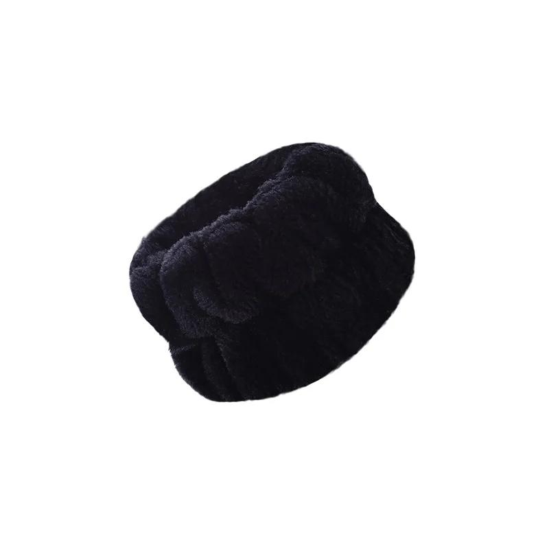 One Pair Washing Face Spa Wrist Washband Hair Band Solid Color Microfiber Absorbent Hair Accesories Headwrap Handmade Makeup