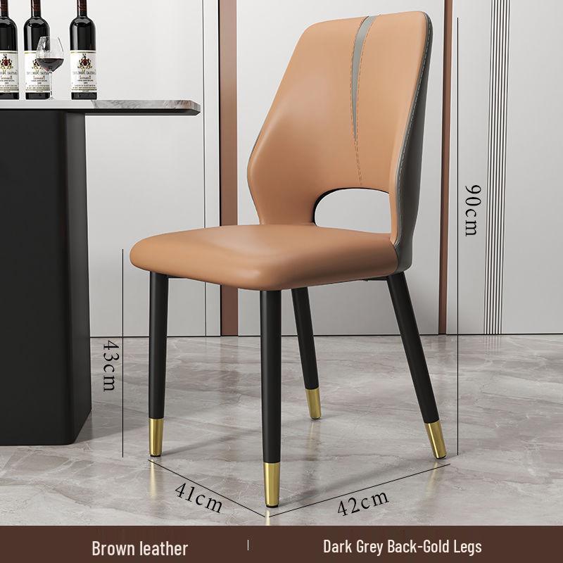 Italian Style Luxury Dining Chair - Comfortable Backrest for Home, Restaurant, Hotel, or Conference Room.