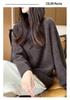 Women's Hooded Knit Cardigan 2024: Stylish Loose-Fit Zipper Sweater for Autumn-Winter