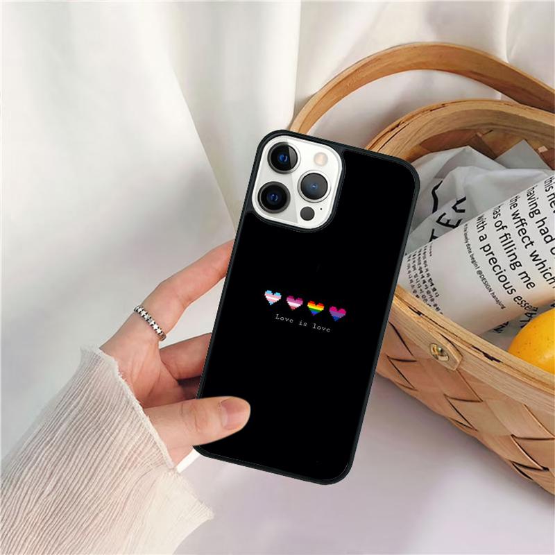 LGBT Same Love Rainbow Flag Phone Case For IPhone 18 17 Air 16 15 14 11 12 13 Pro  MAX Plus Coque Cover Shell