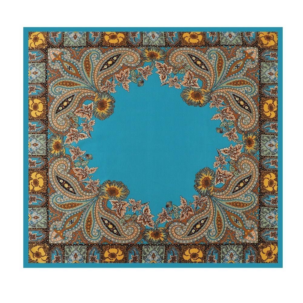 90x90cm Imitation silk Silk Scarf Cashew Pattern Bandana Casual Beach Shawl Women