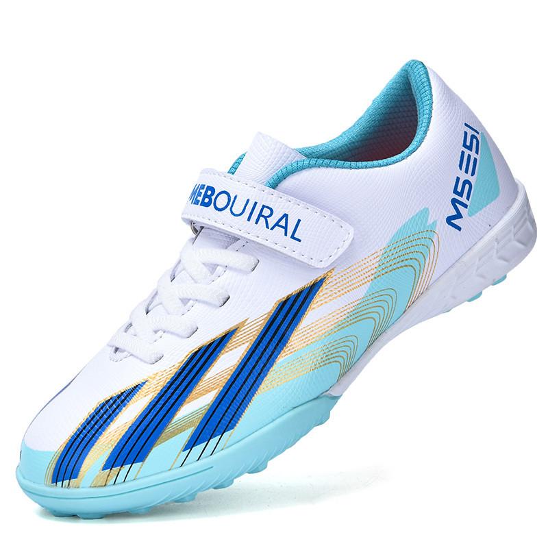 Children'S Football Shoes Boys And Girls Teenagers Tf Broken Nails Artificial Turf Ag Nails Leather Foot Training Shoes Lightweight