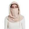 Fleece Riding Headgear Solid Color Adjustable Drawstring 3 in 1 Skiing Hat with Face Guard Neck Protection Function Cycling Accessory