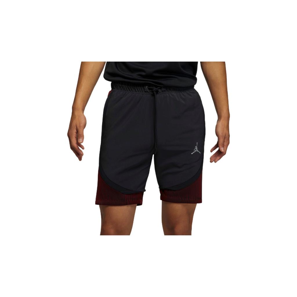 Jordan Ss22 Logo Drawstring Casual Shorts Men Bottoms Black DM1830-045