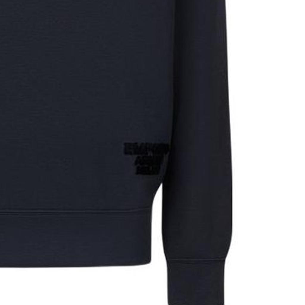 Emporio Armani Ss23 Solid Color Pullover Long Sleeve Sweatshirt Men sweatshirt Navy-Blue 3R1MBH-1JRHZ-0920
