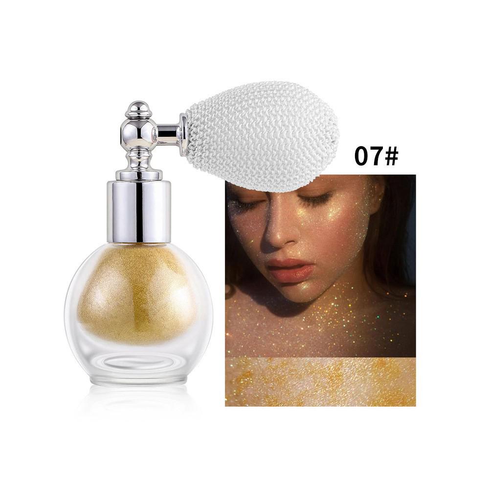 Cross-Border Glitter Highlighter Spray: Body Brightening Pearlescent Air Cushion Powder
