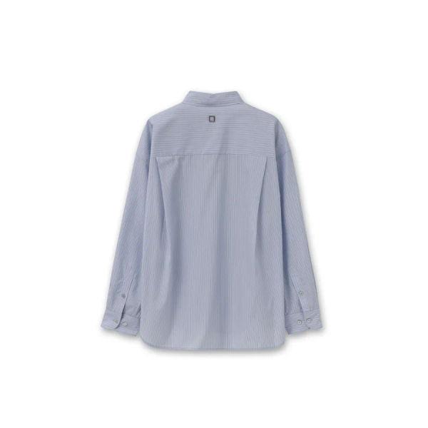 [wooyoungmi] Blue Stripe Cotton Shirt W263SH04826L