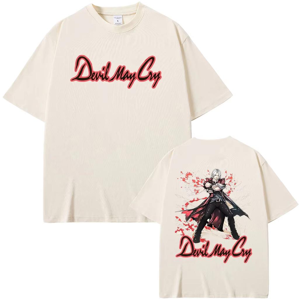 Unisex Dante T-Shirt from Devil May Cry, High Quality Soft Cotton, Vintage Style, Loose Fit, Summer T-shirt