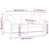 Vidaxl 2-Osobowa Sofa Z Poduszkami, Jasnożółta, 140 Cm, Tkanina