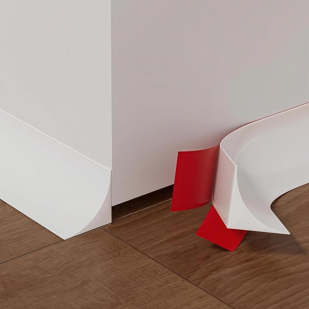 1PC 3/2/1M Quarter Round Molding Trim Peel and Stick Caulk Strip Flexible Shower Threshold Bathroom/Kitchen Countertop
