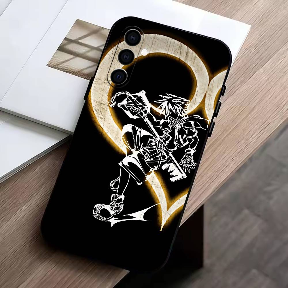 KH-Kingdoms Hearts G-Game Phone Case Black Silicone Soft For Samsung Galaxy A73,A72,A71,A70,A53,A52,A51