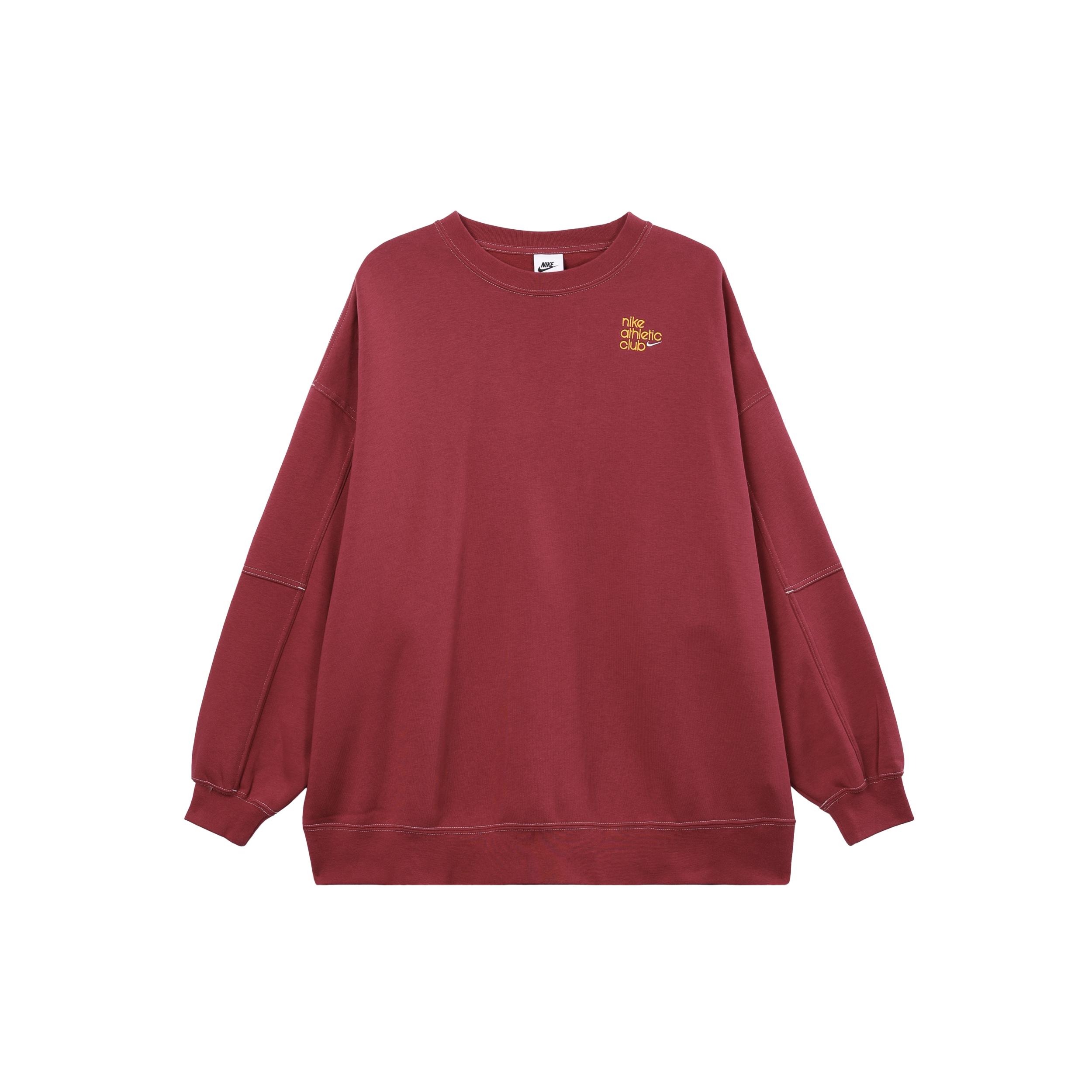 

New Nike Sweatshirts Women s Rush Brown Red DQ9146-677 L