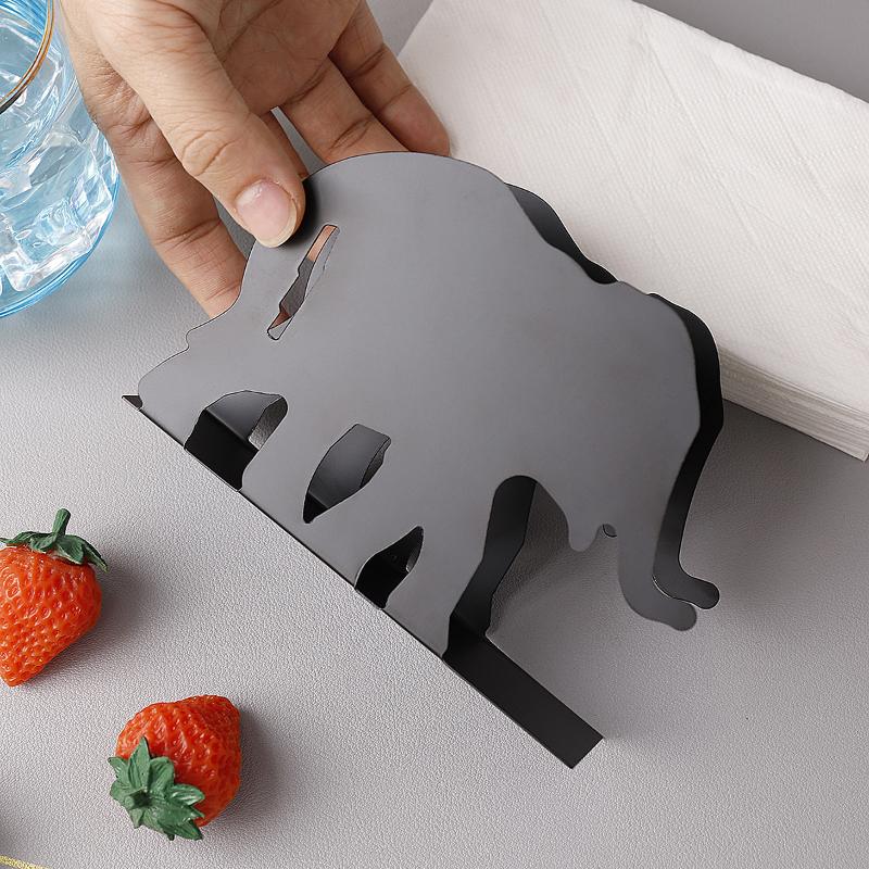 Elegant Metal For Animal Napkin Holder -Stylish Kitchen & Dining Tabletop Accessory, Ideal For Home And Restaurant Use